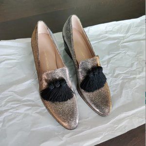 Stuart Weitzman Glitter Heeled Loafer 5